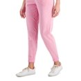thumbnail image 3 of ID Ideology Womens Retro Recycled Jogger Pants Candy Pink Heather 2XL, 3 of 3