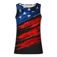 thumbnail image 3 of Men's Muscle Tank Tops 4th of July T-Shirt Patriotic Graphic Tees Round Neck Blouse Summer Sporty Tanks Sleeveless Tops Loose Lightweight Tshirt Independence Day（Available in Plus Size）, 3 of 4