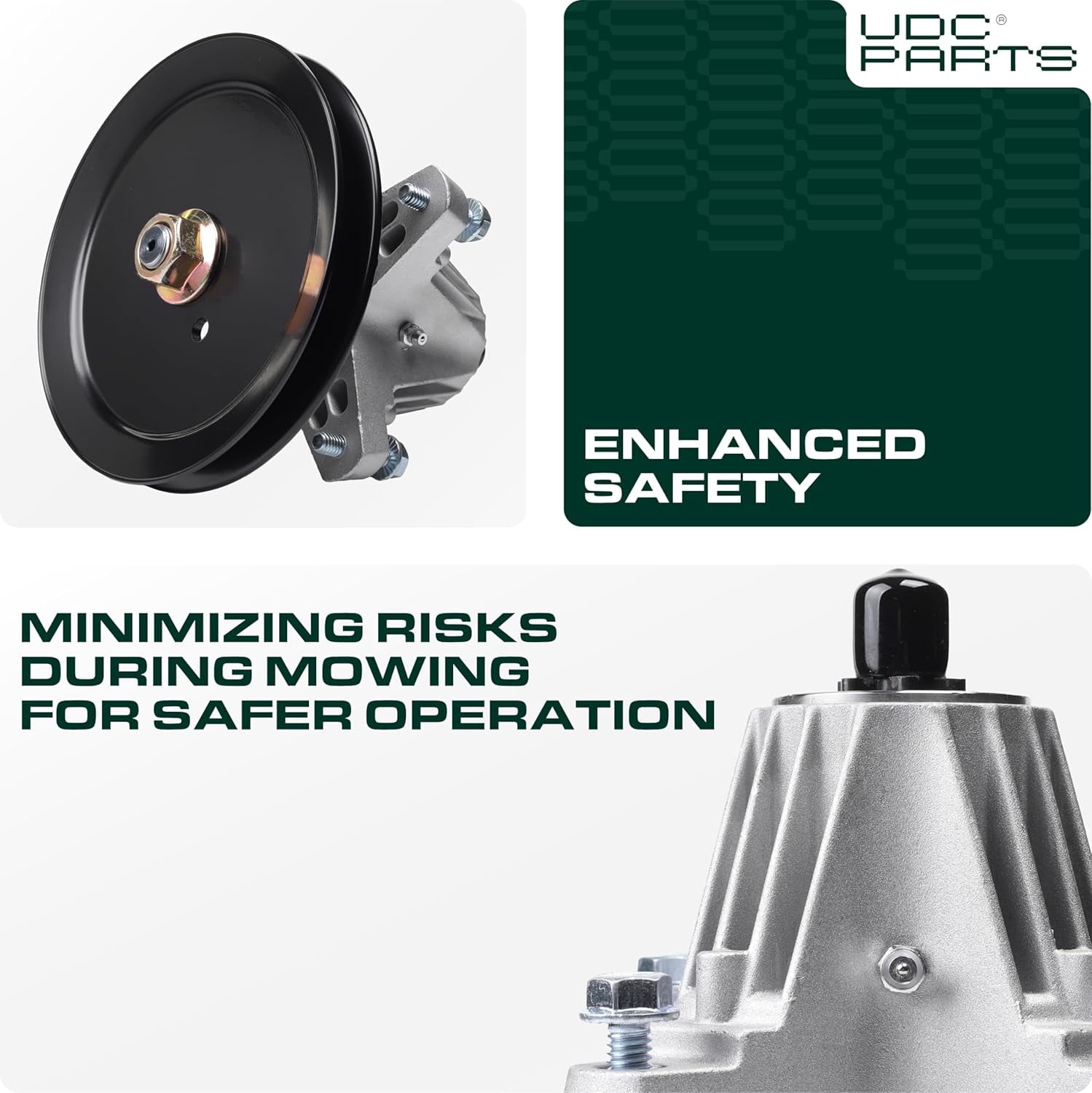 UDC Parts 918-06977A Spindle Assembly, 46 inch deck for MTD 490-130-C014 618-06977A 618-06977 Cub Cadet LT46 LX46 Craftsman 20442 Pro Lawn Tractor