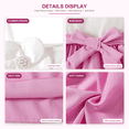 thumbnail image 4 of IPIO Girls Pink and White Spaghetti Strap Party Dress with 3D Flower Appliques and Bow, 4 of 8