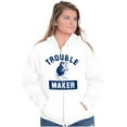 thumbnail image 4 of Smurfs Trouble Maker Gargamel Funny Zip Up Hoodie Men's Women's Brisco Brands S, 4 of 6