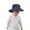 1-Navy248, variant on Oiyii Newborn Boys Chin‑Strap Bucket Hat Solid Caps Outdoor Headwear Fishman Cap, Navy