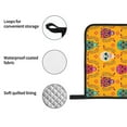 thumbnail image 6 of XMXT Heat Resistant Oven Mitts and Pot Holders Sets, Mexican Skull Decoration Oven Mitt Hot Pads Kitchen Cooking BBQ Gloves, 4 Pcs, 6 of 8