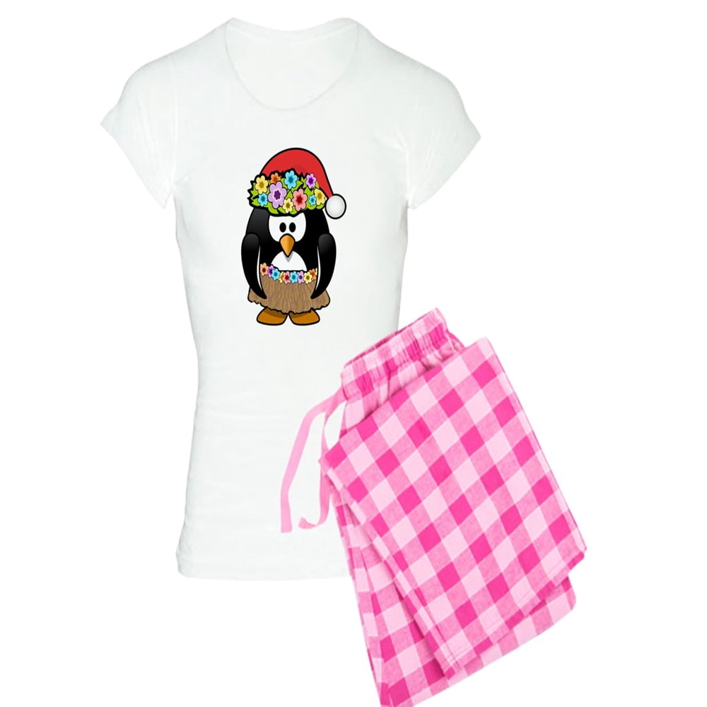 CafePress CafePress Hawaiian Christmas Penguin Pajamas Women's