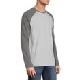 thumbnail image 6 of George Men's Crew Neck Long Sleeve Raglan Tee, 6 of 6