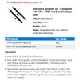 thumbnail image 2 of Rear Shock Absorber Set - Compatible with 1996 - 1999 Ford Econoline Super Duty 1997 1998, 2 of 2