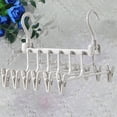 thumbnail image 3 of WORGEOUS  Portable Hanging Rack for Clothes Folding Pants Hanger Hangers Foldable Grey, 3 of 8