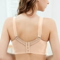 thumbnail image 4 of Sngxgn Bras for Women Full Coverage, Unlined Lace Underwire Bra for Breasts(Beige,90D), 4 of 6