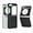 Black, variant on Aramid Fiber Case for Samsung Galaxy Z Flip 6 Case Aramid Fiber Thin Fit Slim Minimalist 6 FT Military Grade Drop Protection Case with Wireless Charging, Black&Red