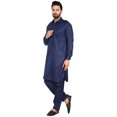thumbnail image 6 of SKAVIJ Men's Pathani Kurta Pajama Set Indian Ethnic Casual Party Dress Blue XL, 6 of 6