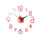 thumbnail image 1 of Etiqueta engomada del reloj de pared 3D DIY Reloj colgante Calcomanía autoadhesiva Decoración Etiqueta de reloj de pared, Rojo kenally HA004428-01, 1 of 6