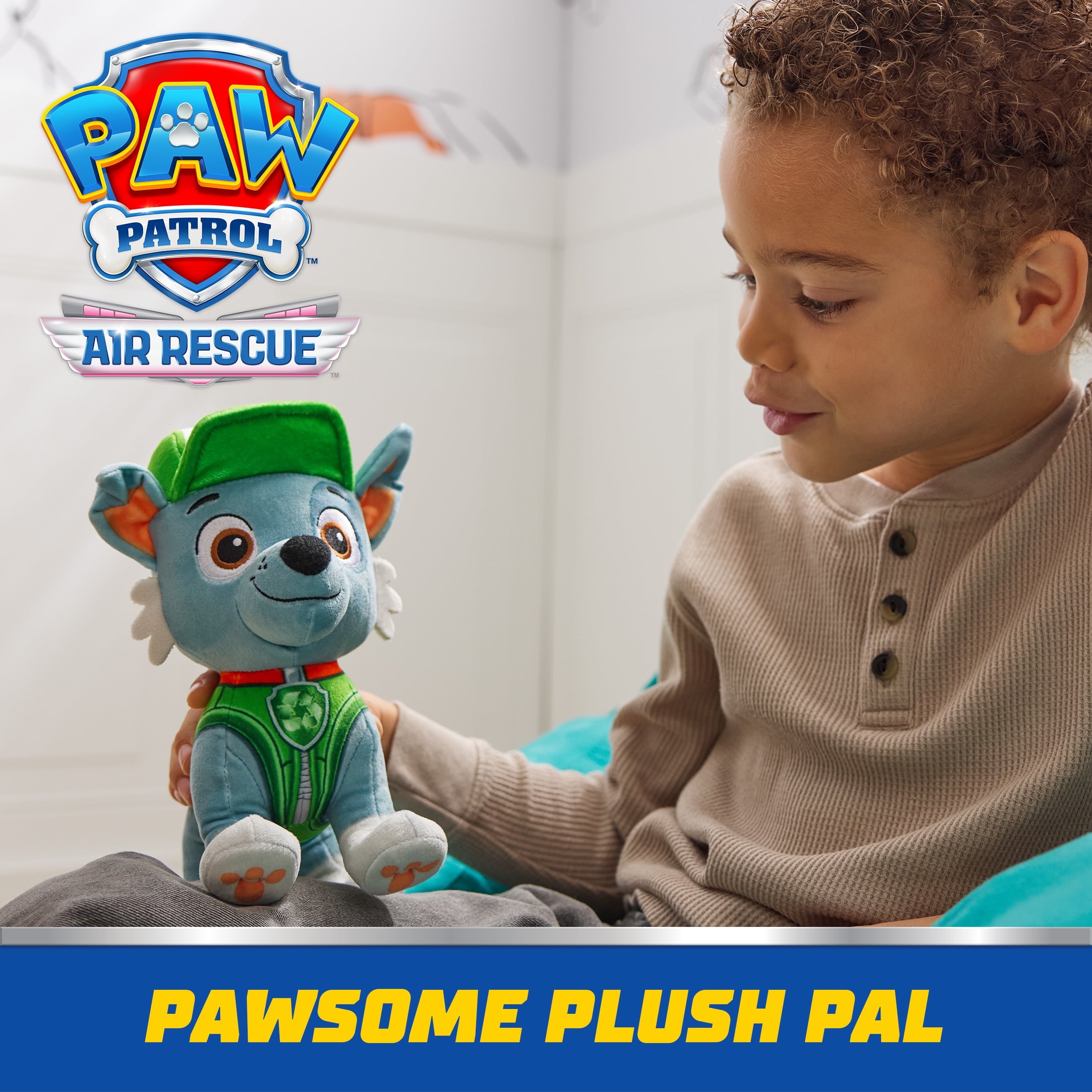 PAW Patrol Premium Plush Rocky 7.5-Inches Tall with Super Soft Fur for Kids Ages 3+