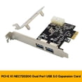 thumbnail image 4 of NEC720200 PCI-E X1 Riser Card Dual Port USB 3.0 Expansion Card 5G Rate External USB Master Conversio, 4 of 5
