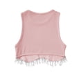 thumbnail image 2 of Blotona Women Rhinestone Fringe Crop Tank Tops Sexy Sleeveless Crew Neck Ribbed Knit Vest Tops, 2 of 3