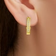 thumbnail image 2 of Natalia Drake 1/4 Cttw Diamond Hoop Earrings for Women in Sterling Silver with Omega Backs, 2 of 5