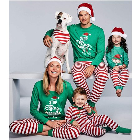 

Dad Mom Baby Kid Family Matching Christmas Pajamas Sleepwear Homewear Set Dad-M