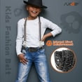 thumbnail image 2 of SUOSDEY Skull Kids Rhinestone Belt Girls Boys Sparkly Bling Diamond Belt Cowgirl Cowboy Belt, 2 of 7