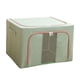 thumbnail image 1 of Bolsas de almacenamiento de ropa, bolsa de almacenamiento de edredón, ventana transparente plegable, contenedor de almacenamiento de manta plegable Verde 24L, 1 of 10