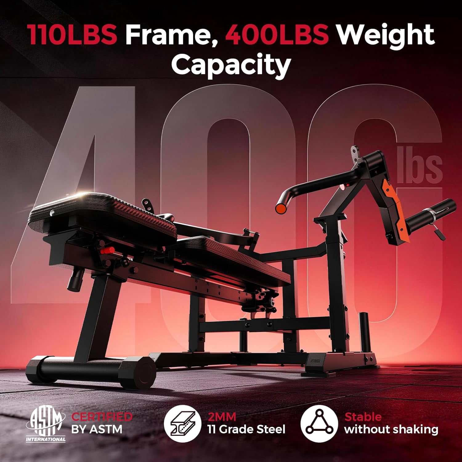 FEIERDUN SO2 Chest Press Machine, Heavy-Duty Bench Press Machine with 4-Level Adjustable Independent Converging Arms, Unique Adjust Bench Design, Strength Training Equipment |FED Fitness
