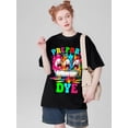 thumbnail image 2 of Prepare To Dye - Egg Hunting And Kids Easter Egg Dye T-ShirtFather's Day, Mother's Day, New Year, SpCamisetas de verano para mujer, manga corta, cuello redondo, casual, lindo, con gráficos, camisetas, 2 of 6