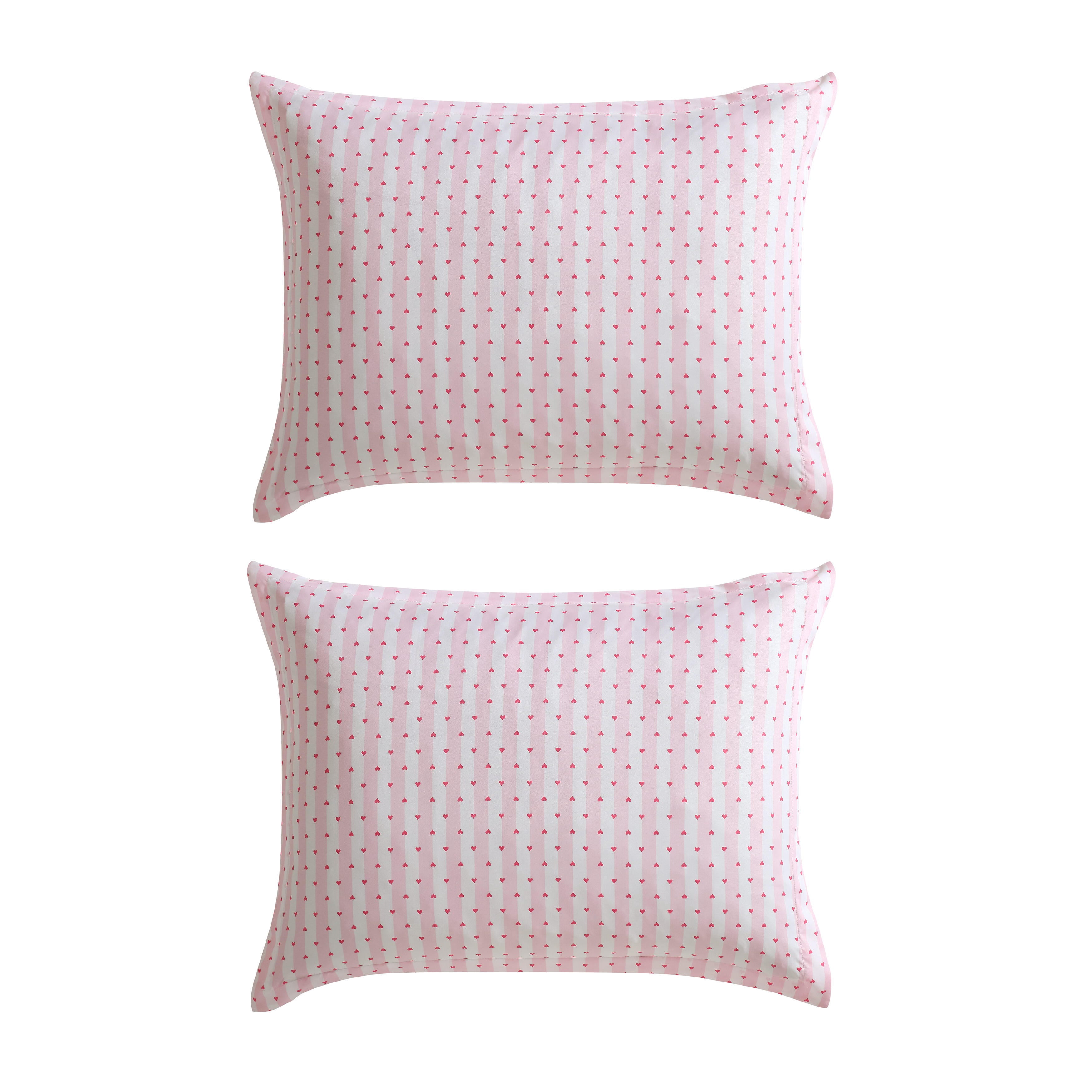 Betsey Johnson Wonderland Stripe Hot Pink Twin Duvet Cover Set, Soft Bedding with Shams, Machine Washable
