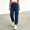 Navy, variant on WIZUTIZ Women's Tapered Ankle Pants Elastic Waist Drawstring Side Pockets Full Length Casual Jogger Trousers Lightweight Stretchy Soft Comfy