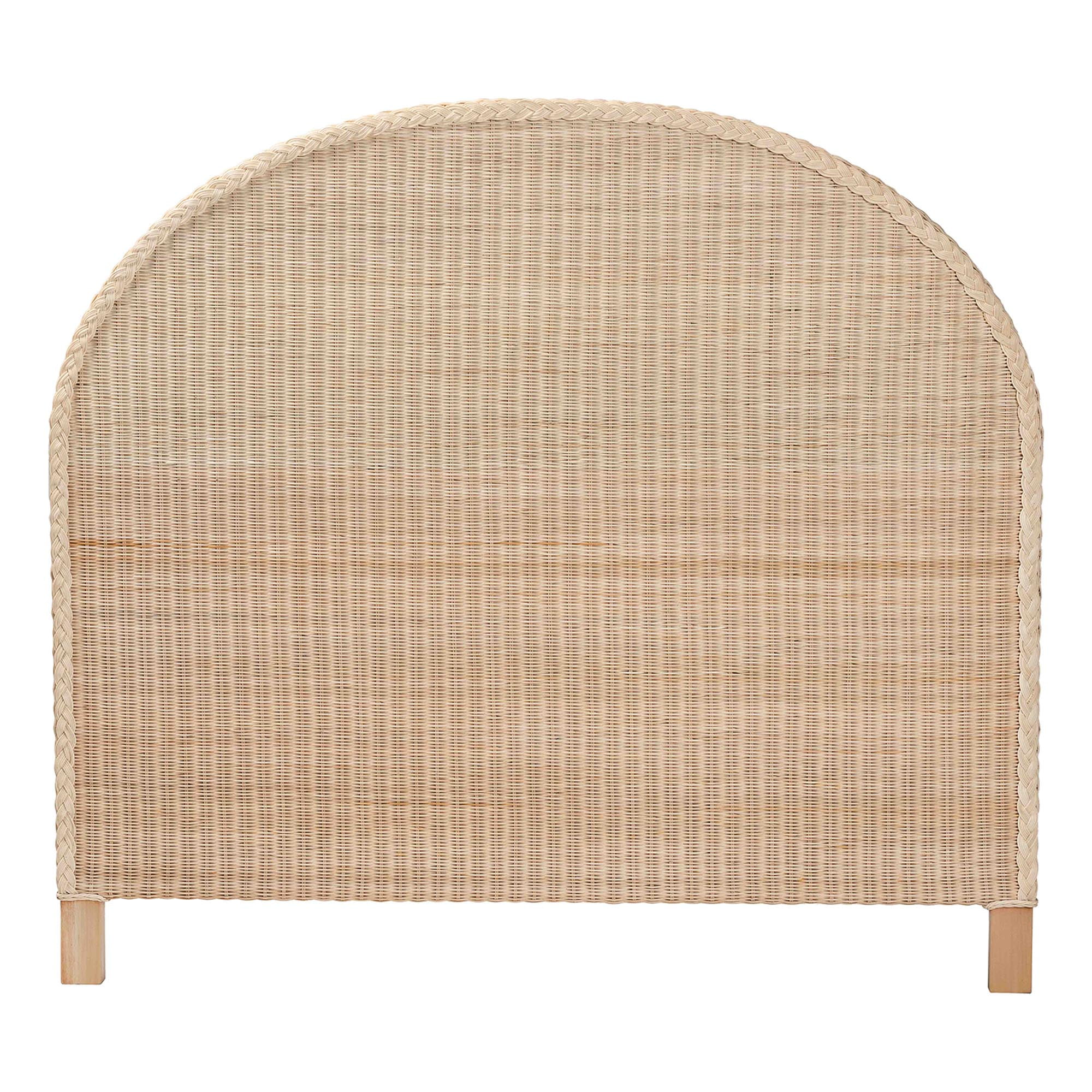bali & pari Lanica Japandi Headboard, Queen, Pale brown