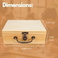 thumbnail image 3 of WE Games Double 12 Dominoes in Wooden Treasure Box, Ivory Color, 3 of 7