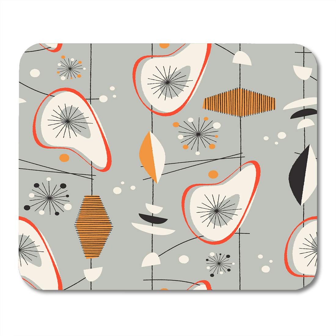 KDAGR Century Vintage Pattern Mid Modern 1950S 60S Retro Mousepad Mouse