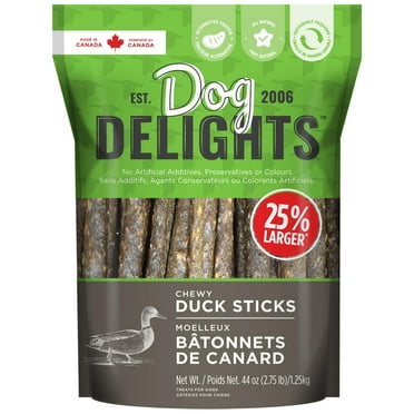 Dog Delights Chewy Duck Sticks 1.25KG, Dog Treats C25