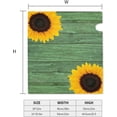 thumbnail image 5 of Sunflower Summer Mailbox Covers Magnetic - Green Mailbox Cover Wraps Post Box Cover Standard Size 21" X 18" for Garden Yard Decor, Floral Covers, Farm Sunflower Decor, 5 of 6