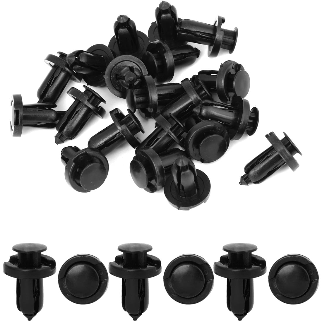 200 Pcs Bumper Clips 8mm Hood Fender Push Rivets Retainer Fasteners for Honda
