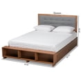 thumbnail image 4 of Bowery Hill Brown Finished Wood 4-Drawer King Size Platform Storage Bed, 4 of 12