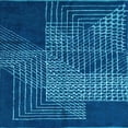 thumbnail image 1 of Ahgly Company Indoor Square Abstract Light Blue Modern Area Rugs, 6' Square, 1 of 4