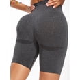 thumbnail image 2 of Spencer High Waisted Yoga Shorts for Women Tummy Control Butt Lifting Shorts Workout Scrunch Booty Leggings "L, Gray", 2 of 6