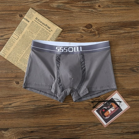 

Comfortable Breathable Mens Cotton Bulge Pouch Boxer Briefs Shorts Underwear