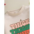 thumbnail image 6 of Liacowi Baby Christmas Romper Long Sleeve Crew Neck Letters Print Fall Bodysuit Clothes for Girls Boys, 6 of 8