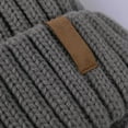 thumbnail image 5 of Fdelink Beanie Hat Winter Hats Womens Winter Knitted Hat with Faux Pom Warm Knit Cap for Women Dark Gray, 5 of 7