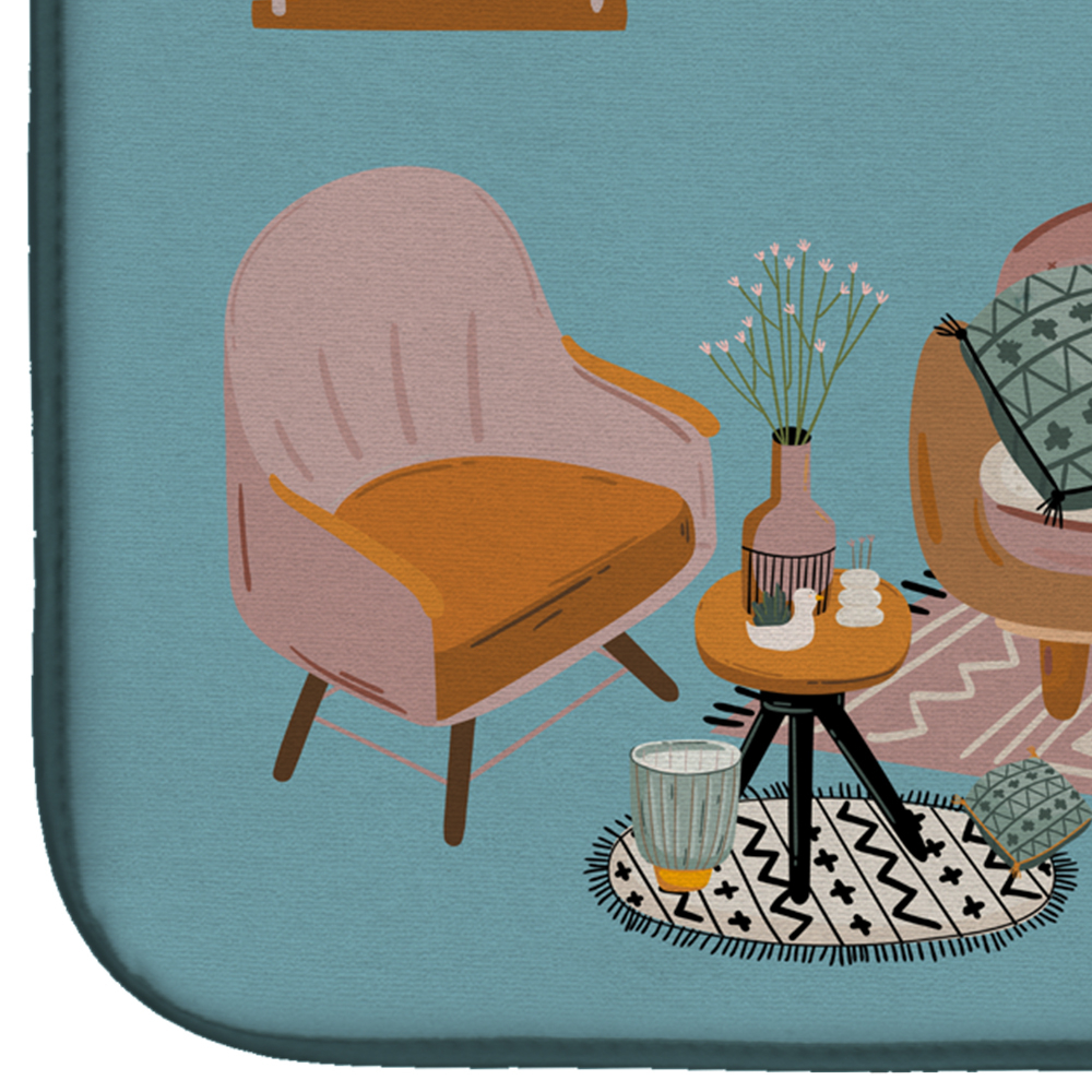 Cavalier Spaniel Sweet Home Dish Drying Mat
