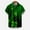 Mint Green, variant on jsaierl Mens St Patricks Day Hawaiian Shirts Lucky Four Leaf Clover Graphic Vacation T-Shirt Summer Short Sleeve Bowling Shirts Tops Casual Button Down Shirts