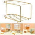 thumbnail image 2 of Matsuzay Soporte de metal para dispensador de bebidas de vidrio de 7 litros, capas, elegante y duradero Organizadores de utensilios de cocina, 2 of 5