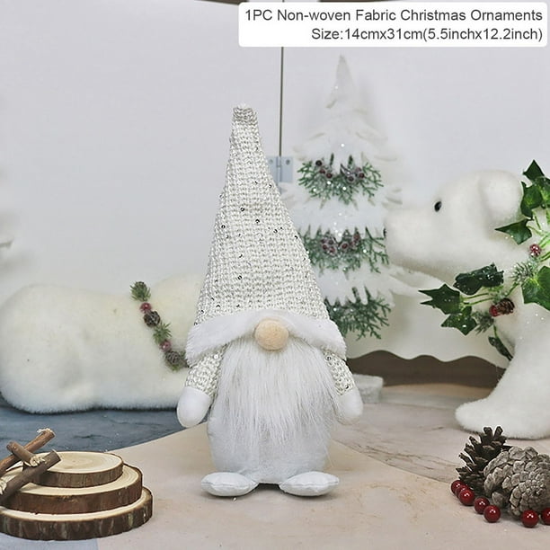 Muñeco de Papá Noel para decoración del hogar, muñeco de alce de mesa, adornos navideños, regalos de Navidad, Feliz Año Nuevo, 2024, 2025