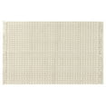 thumbnail image 1 of Alfombra de ba?o Boho REGALWOVEN, alfombra de textura tejida para dormitorio, alfombra de lanzamiento con flecos beige 20" x 32", 1 of 1