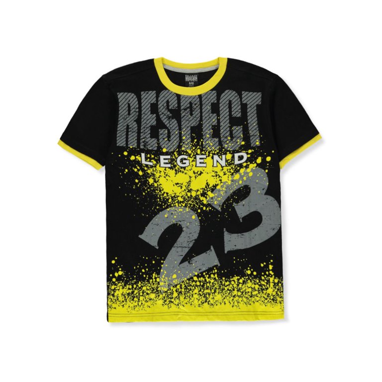 - yellow, Quad Seven Boys) 4 T-Shirt Boys\' Respect Legend (Little