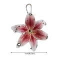 thumbnail image 2 of Lifelike Lily Keychain Bag Charm Simulation Lily Flower Hanging Keyring Pendant Chic Bag Pendant Accessories, 2 of 7