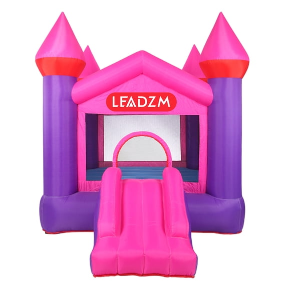 O'force BH-052 Air Bounce House Inflatable Castle with Air Blower 420D Oxford Cloth 840D Jumping Surface Durable Jumping Castle with Slide, Family Backyard Bouncy Castle Idea for Kids