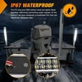 thumbnail image 6 of Nilight LED Tail Light 2PCS 17 Inch 40LED White Running Tail Reverse Back Up Lights w/Chrome Bezel Waterproof Surface Mount for 12V Towing Trailer Truck RV Camper Boat, 6 of 7