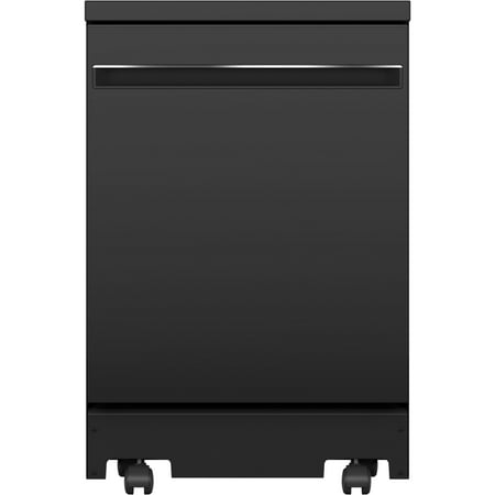 GE - 24" Portable Dishwasher - Black