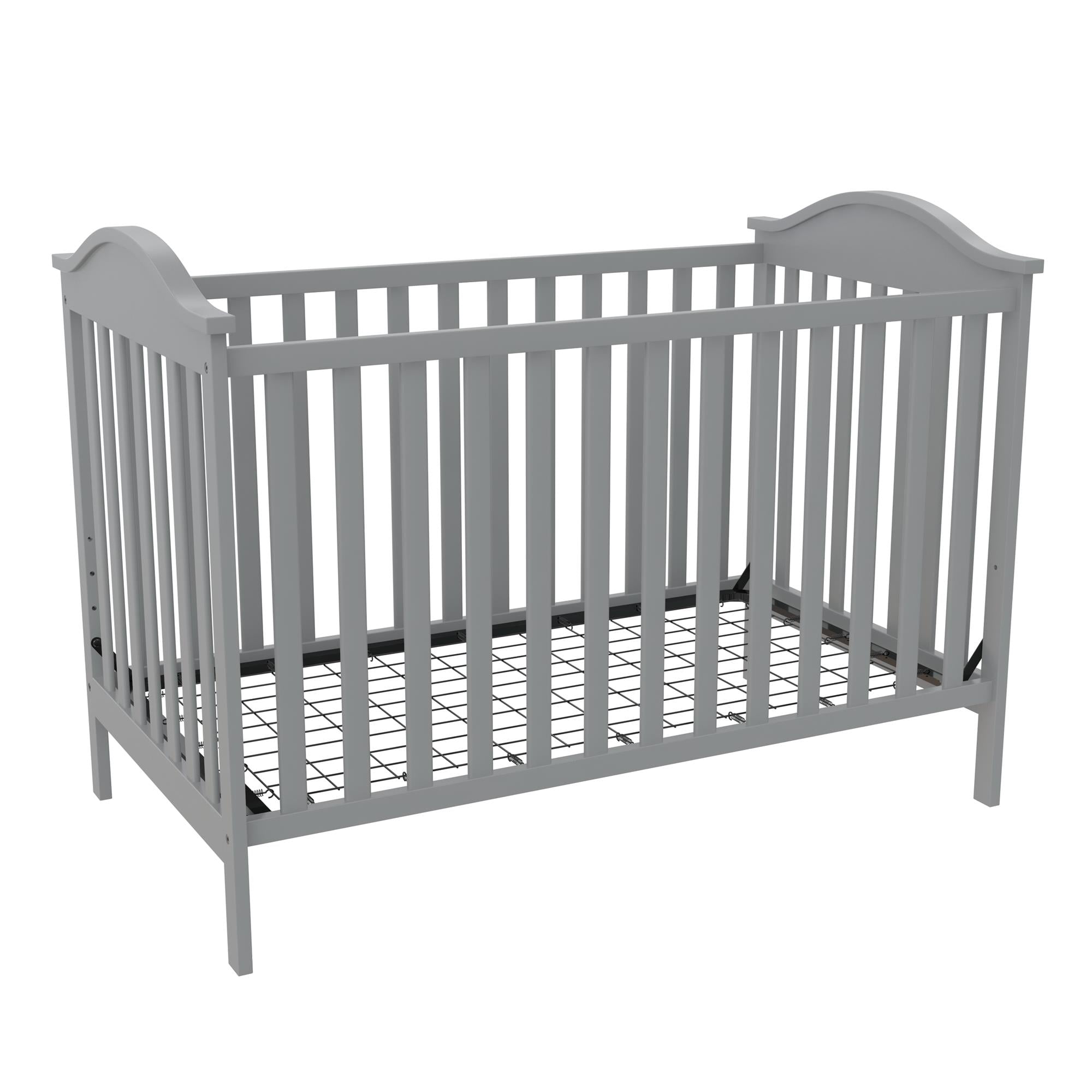 Baby Relax Adele 3-in-1 Convertible Crib, Light Gray