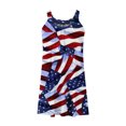 thumbnail image 4 of SMihono Robe Maxi Bohème d'Été pour Femmes Grande Taille Robes de Plage Femmes Aguichant Hawaïenne Tropicale Imprimée Sans Manches à Bretelles Robe Mini d'Été Ample Confortable Robe Bohème de Plage Robe Évasée de Plage, 4 of 5